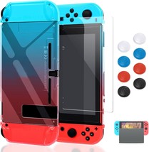 Case Compatible With Nintendo Switch, Fit The Dock Station,, Blue &amp; Red - £25.38 GBP