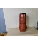 Studio Pottery Vase Oxblood and Black Glaze Signed  9&quot; - $24.75