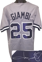 Jason Giambi signed Gray TB Custom Stitched Pro Baseball Jersey XL- Leaf Authent - £75.89 GBP