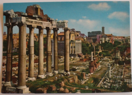 Roman Forum Rome Italy Vintage Postcard - £4.64 GBP