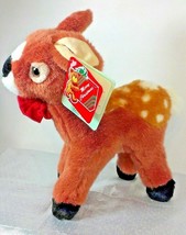 Fiesta Deer Plush Fawn Brown Spotted 1996 Christmas 10&quot; Stuffed Animal x... - $29.99