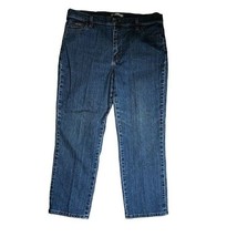 Women&#39;s Lee Blue Jeans 16 Petite 36X28 12 Inch Rise Relaxed Straight Legs Cotton - $14.89