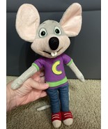 Chuck E Cheese Genuine &quot;Big Head&quot; Rare Collectors Soft Plush 13.25”-2013 - $187.21 MXN