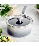 Merten &amp; Storck Saucepan Gray Grey 2QT Lid Steel Core Enameled Oven  Safe - $89.99