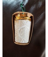 2016 Starbucks White Gold DW Knit Sweater Ceramic Christmas Ornament Cof... - $24.65