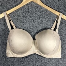 Simply Emma Multiway Push Up Bra Tan Nude Lace Smoothing Padded Underwire 38D - £7.11 GBP