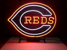 Cincinnati Reds Baseball Neon Sign 16&quot;x13&quot; - £111.11 GBP