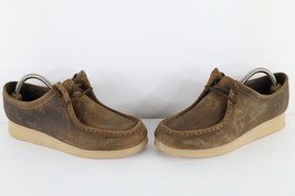Vintage Y2K Clarks Womens 10 Distressed Chunky Leather Wallabee Moccasin... - $98.95
