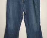 Levi&#39;s Womens 550 Jeans 14 S Blue Denim Relaxed Boot Cut Dark Wash - $24.99