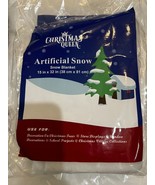 Christmas Queen Artificial Snow Snow Blanket 15”X32” Christmas Holiday D... - $11.99