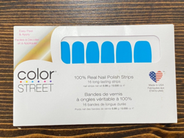 Color Street Nail Polish Strips Blue-dapest NEW - $17.72