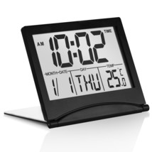 Betus Digital Travel Alarm Clock - Foldable LCD Clock - Compact Desk Clo... - £7.69 GBP