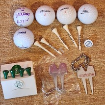 Golf Balls, Tees, and markers collection  Hibernia, Bank One, Varian - $13.55
