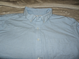 Nice Mens Xl Old Navy Blue Button Down Oxford Shirt L/S Built In Flex - £24.68 GBP