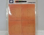 CLOUD 9 DESIGN CHIPBOARD ALPHABETS ALHA&#39;S IN ORANGE 1½&quot; Tall - Letters -... - $12.86