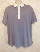 Men&#39;s Polo Golf Shirt Ralph Lauren Lavender White Dots Trim Size Extra L... - $26.61