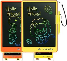 CARRVAS LCD Writing Tablet for Kids  10 Inch Coloring Pad Drawing Pad [Yellow] - £7.61 GBP