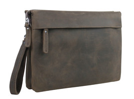 Vagarant Traveler Men Large Full Grain Leather Clutch Holder LH37.DS - £77.43 GBP