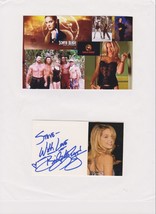Bridgette Wilson Signed Autographed 3x5 Index Card Display - $15.00