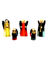 Lot of 5 Erzgebirge Wendt Kuhn Angel Wood Carved Figurines Germany - $2,360.70 MXN