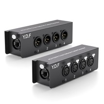 4 Channel 3-Pin Xlr Male To Female Over Ethercon Cable Multi Extender For Stage - $129.99