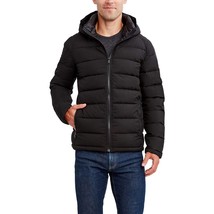 Hfx men&#39;s lightweight hooded puffer jacket in Black - size XL - £43.62 GBP