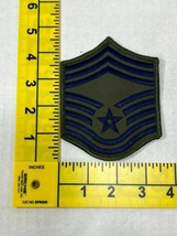 Chief Master Sergeant US Air Force subdued green NEW rank patch uniform ... - $19.80