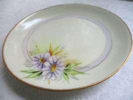 Hutschenreuther Selb Painted by Kayser Favorite Plate Purple Daisy Bavar... - $17.10