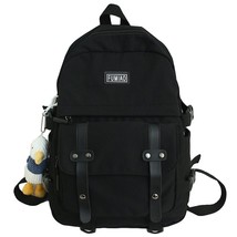 Women Waterproof Nylon Backpack Student Cute School Bag Kawaii Girl Backpack Lap - £35.29 GBP