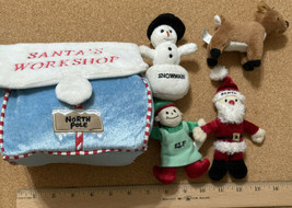 AURORA North Pole Santa Snowman Baby Toddler Plush Toy w/Carry Case &amp; MO... - $35.31
