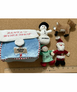 AURORA North Pole Santa Snowman Baby Toddler Plush Toy w/Carry Case &amp; MO... - $48.42 CAD