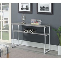 Convenience Concepts X-Calibur Console Table in Driftwood Gray Wood Finish - £139.15 GBP