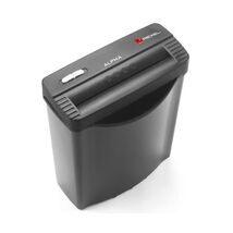 Rexel Alpha Strip Cut Paper and Credit Card Shredder with 10 L Bin - Black  - $133.00