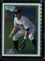 2010 Topps 1st Bowman Chrome Baseball Card USA-3 Nicky Delmonico Usa Olympics - £8.60 GBP