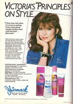 1987 Victoria Principal Jhirmack Shampoo Print Ad Vintage Advertisement 1980s - £5.92 GBP