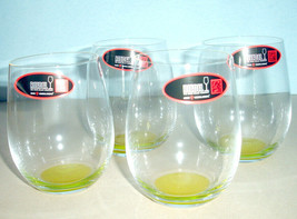 Riedel Happy O Stemless Wine Tumbler YELLOW BASE ONLY 4 Piece NoLead 5414/44 New - $42.90