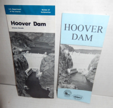 2 Vintage Hoover Dam Visitor Informational Brochures Arizona &amp; Nevada - £9.59 GBP