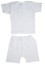 Unisex 100% Cotton Two Piece Short Sleeve Short Set Small - $14.10