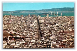 Birds Eye Panorama VIew San Francisco CA UNP Chrome Postcard H25 - £3.58 GBP