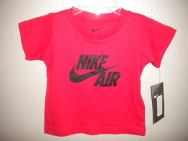 Nike Baby Boys Size 12 Months University Red Nike Air Short Sleeve T-Shirt NWT - £7.04 GBP