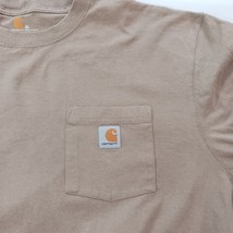 Carhartt Original Fit Men's Brown Logo Graphic Short Sleeve Pocket T-Shirt Sz XL image 9