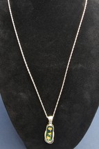 Sterling Silver Dragonfly Flip Flop 18&quot; Necklace 5.26g - $15.99