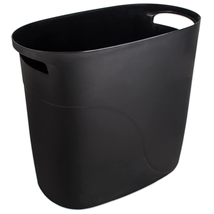 Plastic Small Trash Can Slim Waste Basket with Handles 3.2 Gallon Narrow Garbage - £11.95 GBP