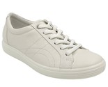 Ecco Women Low Top Lace Up Sneakers Soft 7 Size US 5 Shadow White Gray L... - £54.75 GBP
