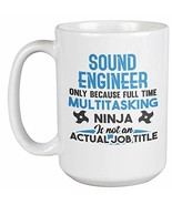 Make Your Mark Design Funny Multitasking Ninja Audio or Sound Engineer C... - $33.76 CAD