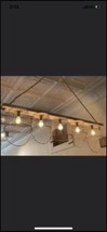 Chandelier Farmhouse Kitchen Island 5 Egg Basket Wood Light Fixture Hang... - $266.13