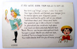 Fortune Fantasy Postcard Horoscope Sign Astrology Virgo Poem Jasper 1907 Minard - £25.01 GBP