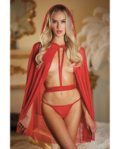 Allure Lace &amp; Mesh Cape w/Attached Waist Belt (G-String NOT included) Re... - $28.70