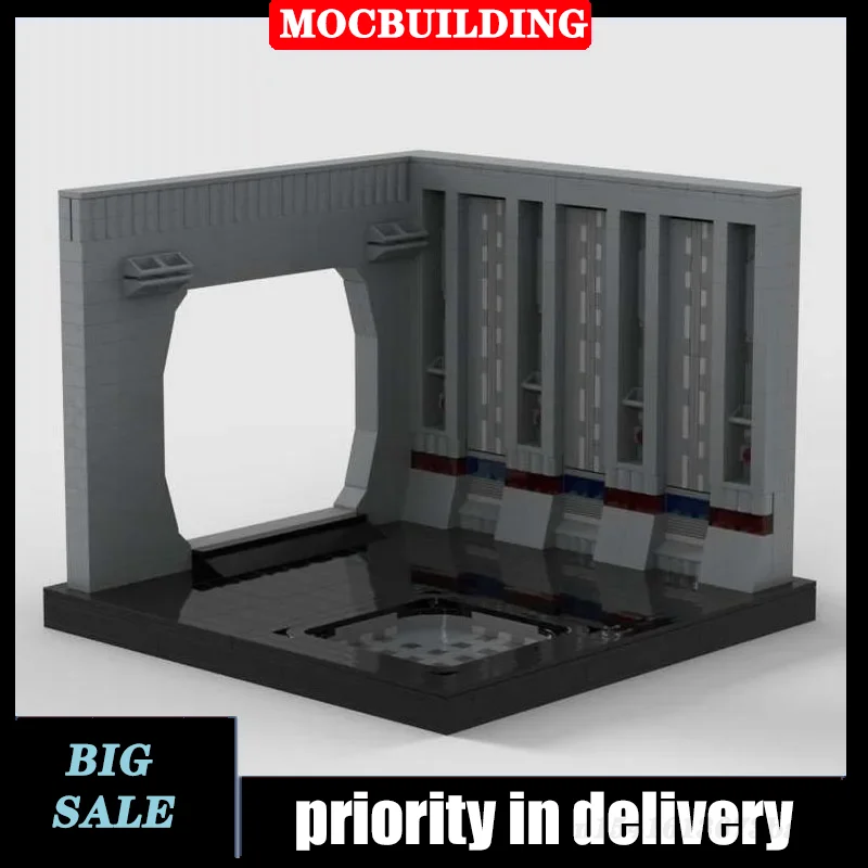 Space Movie Hangar Model Assembly Building Block MOC Collection Series Toy Gif - £123.79 GBP