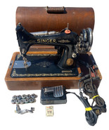 Antique 1922 Singer 99k Sewing Machine Bentwood Case Foot Pedal Light #Y699798 - $395.99